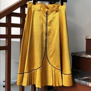 Satin  ,tiny black polka dot marvelous skirt